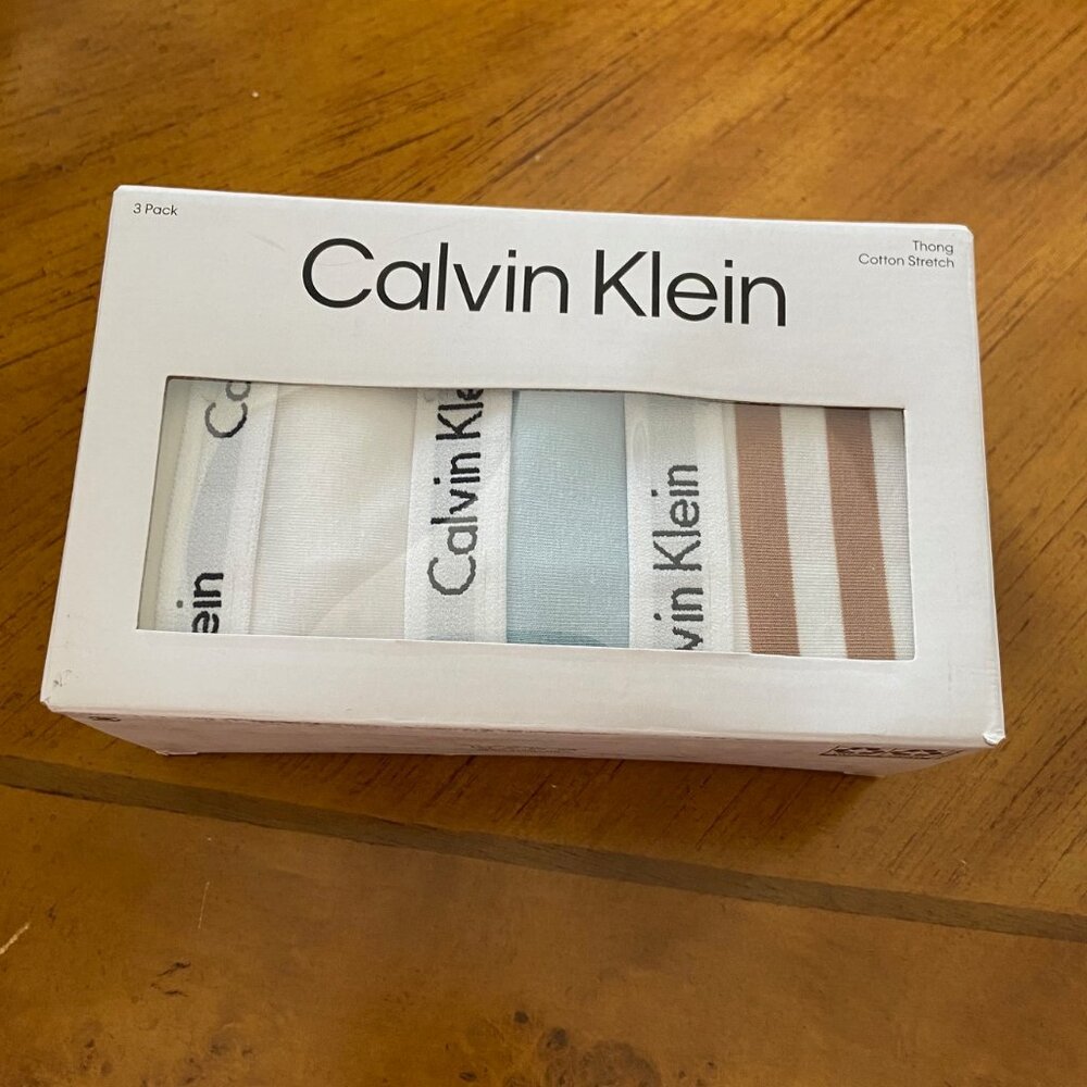 Set of 3 Sealed Calvin Klein Thongs